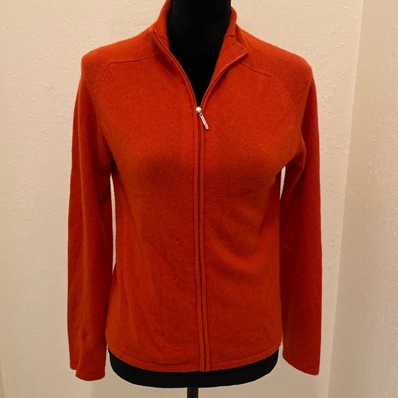 - Madison Studio Red cardigan sweater 100% cashmere size S - Picture 1 of 7